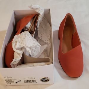 Pumpkin nubuck shoes